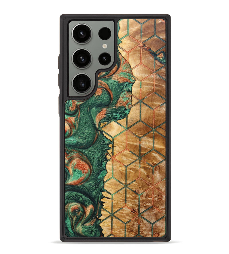 Galaxy S23 Ultra Wood+Resin Phone Case - Candida (Pattern, 629688)