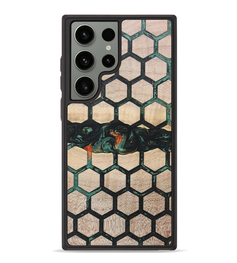 Galaxy S23 Ultra Wood+Resin Phone Case - Quinn (Pattern, 628161)