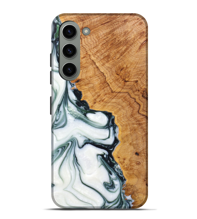 Galaxy S23 Plus Wood+Resin Live Edge Phone Case - Zayd (Green, 624470)