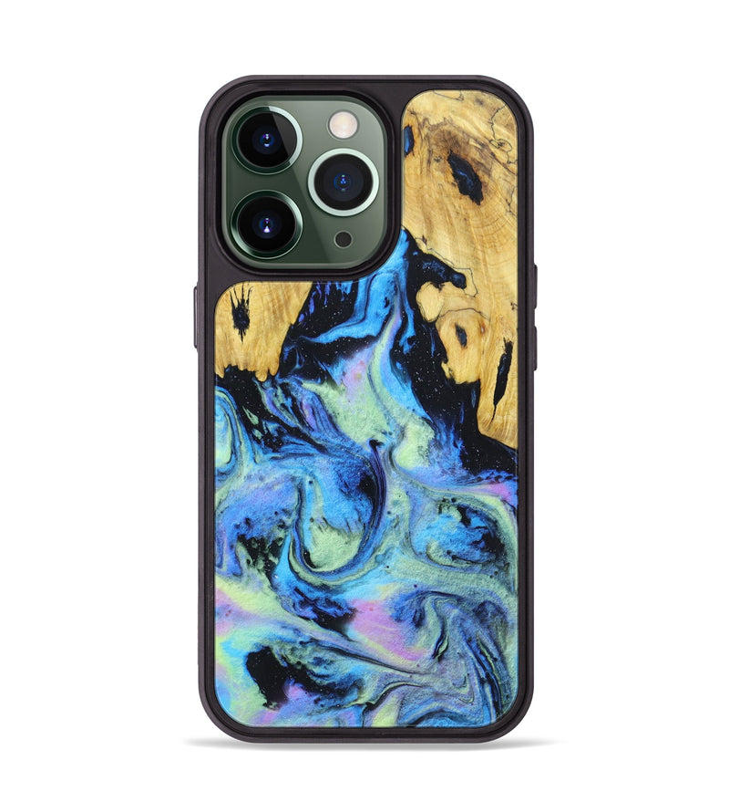 iPhone 13 Pro Wood+Resin Phone Case - Charles (Aurora, 617586)