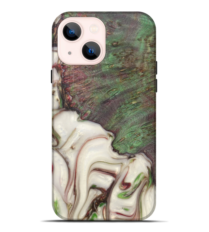 iPhone 14 Plus Wood+Resin Live Edge Phone Case - Zoey (Metallic, 616844)