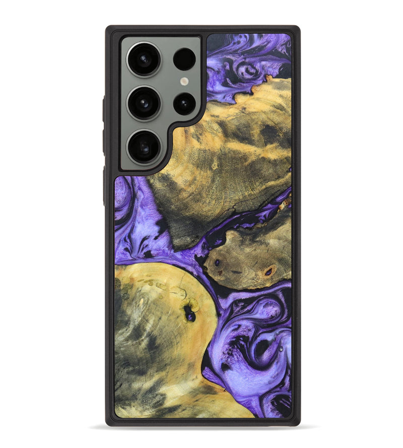 Galaxy S23 Ultra Wood+Resin Phone Case - Rocco (Purple, 631340)