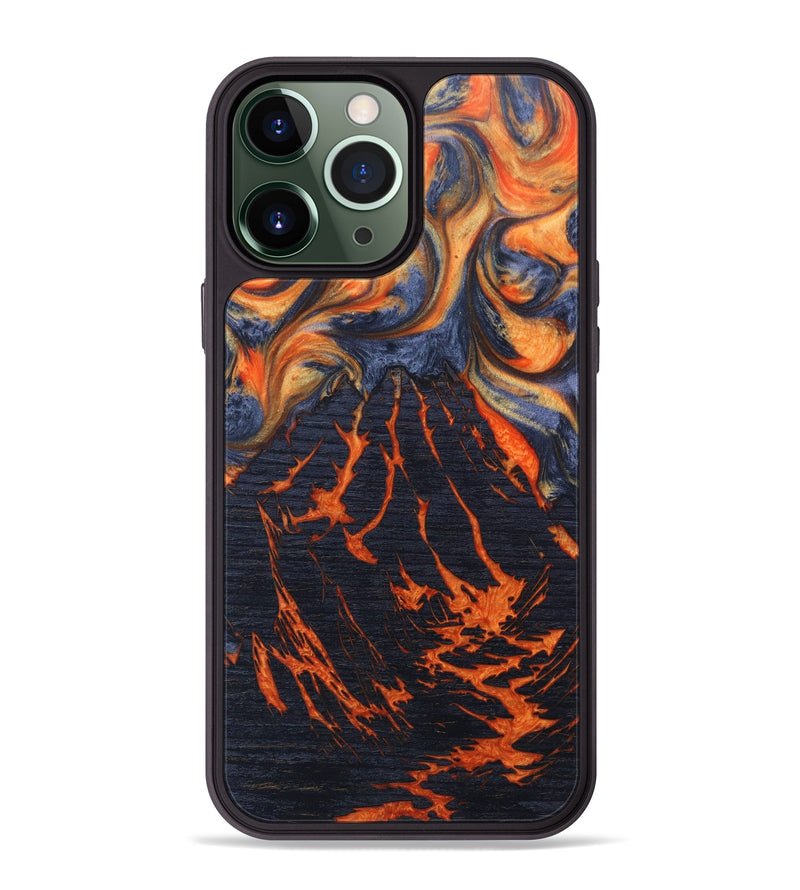 iPhone 13 Pro Max Wood+Resin Phone Case - Elsie (Lava, 627518)