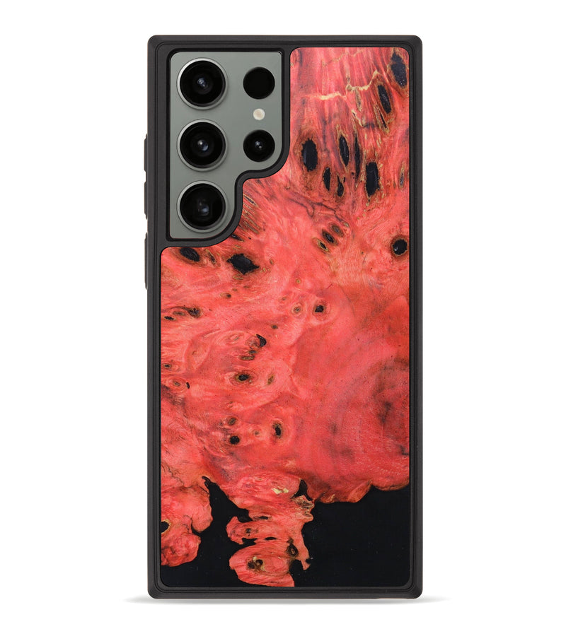 Galaxy S23 Ultra Wood+Resin Phone Case - Donald (Black & White, 626099)