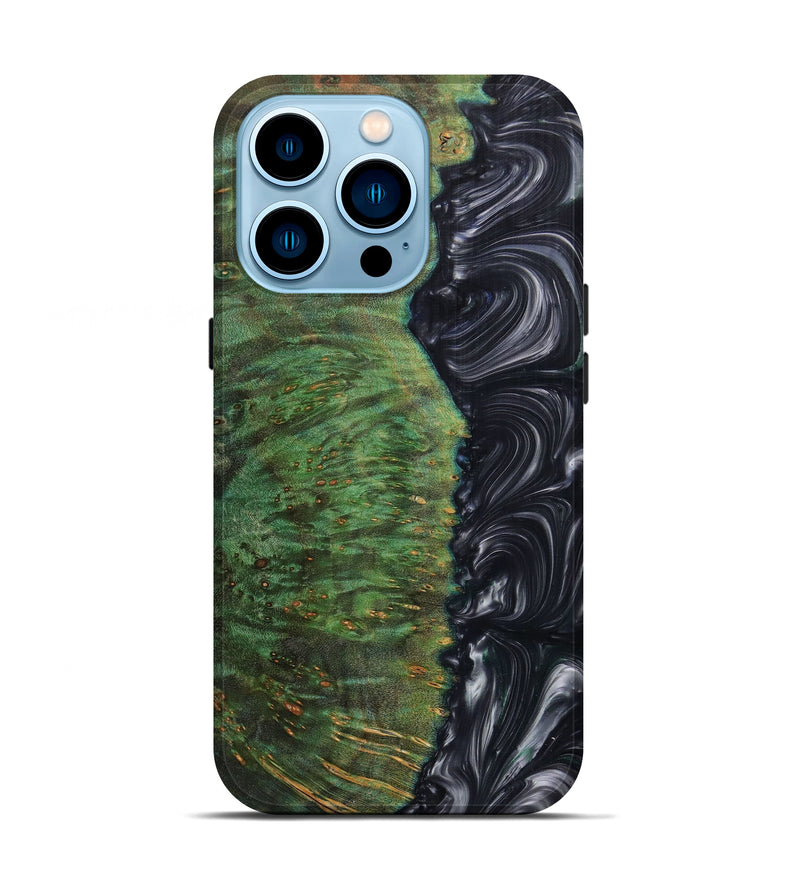 iPhone 14 Pro Wood+Resin Live Edge Phone Case - Violette (Metallic, 613951)
