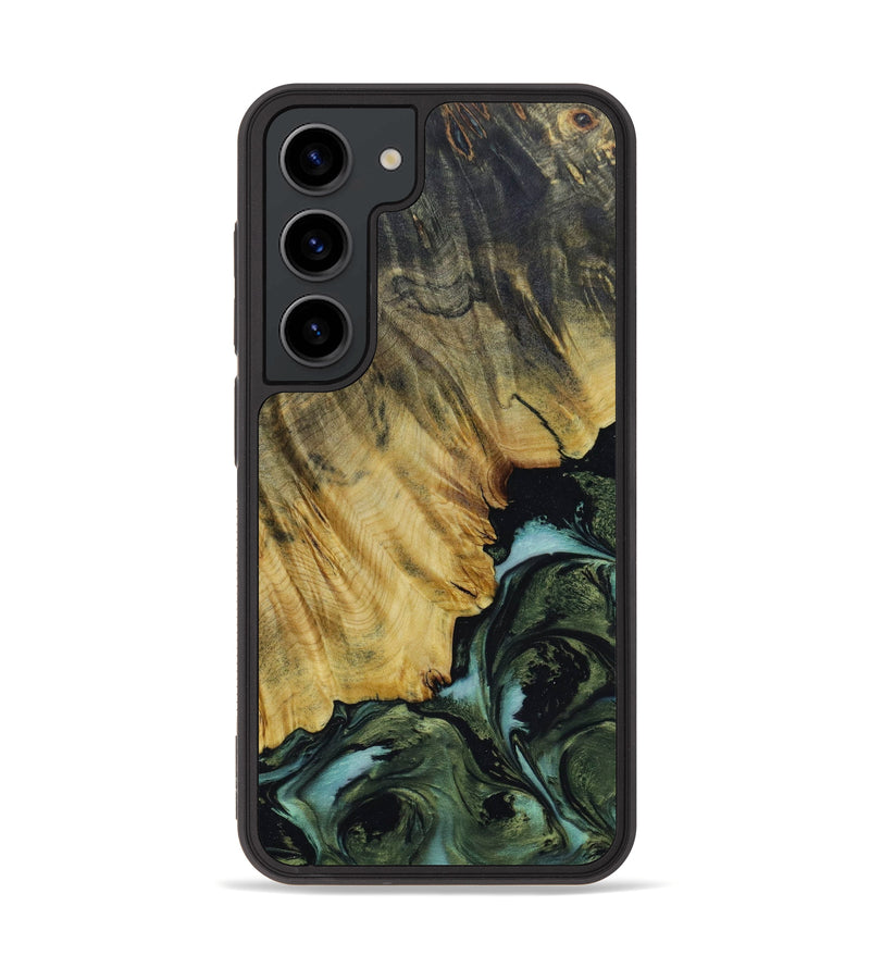 Galaxy S23 Wood+Resin Phone Case - Mack (Green, 645665)