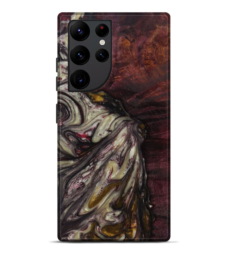 Galaxy S22 Ultra Wood+Resin Live Edge Phone Case - Dash (Metallic, 619575)