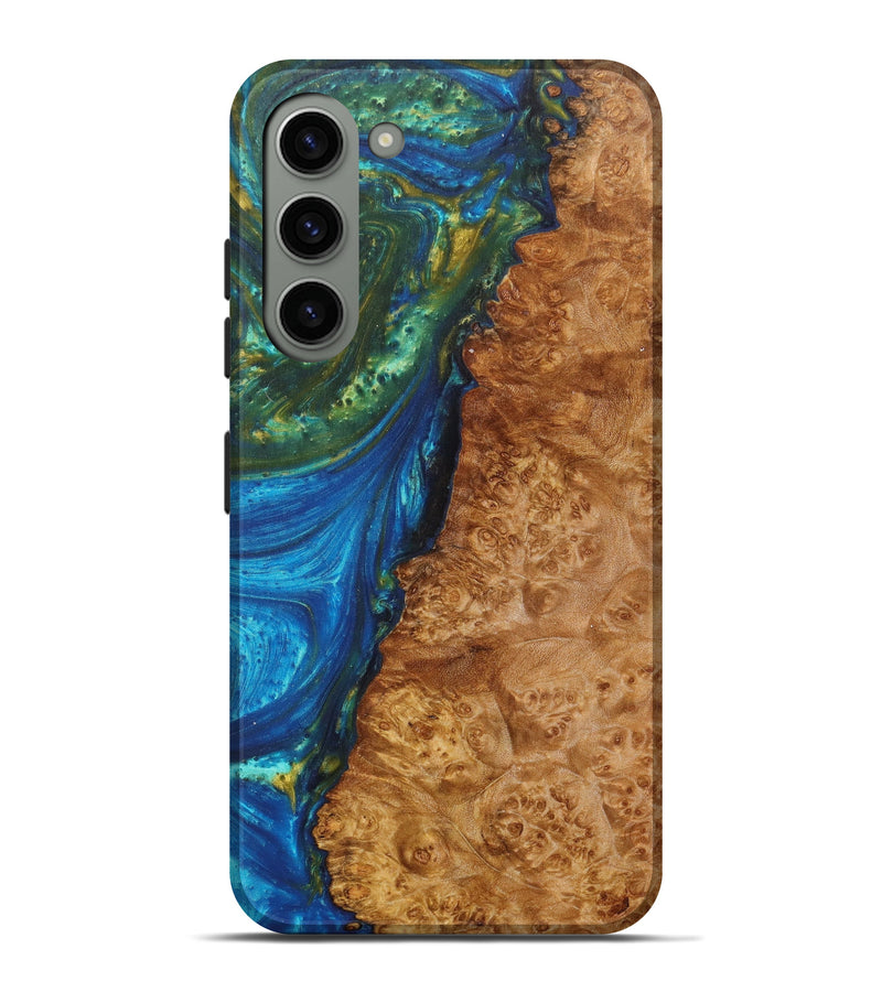 Galaxy S23 Plus Wood+Resin Live Edge Phone Case - Onyx (Artist Pick, 624458)