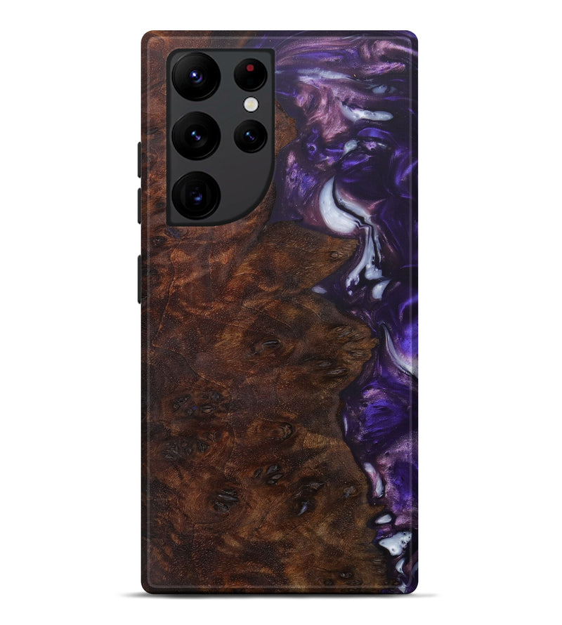Galaxy S22 Ultra Wood+Resin Live Edge Phone Case - Farrand (Purple, 604592)