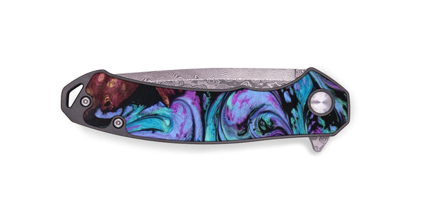 EDC Wood+Resin Pocket Knife - Josue (Artist Pick, 647405)
