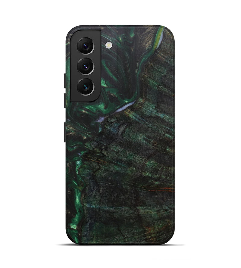 Galaxy S22 Wood+Resin Live Edge Phone Case - Zora (Dark Green, 597367)