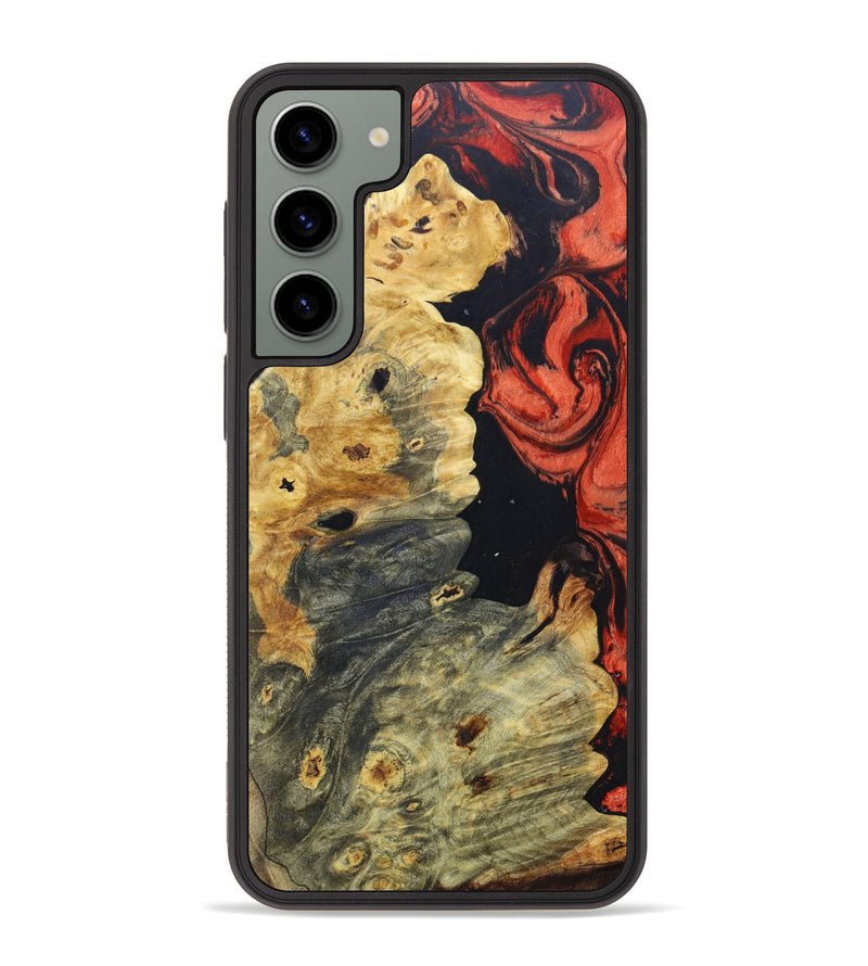 Galaxy S23 Plus Wood+Resin Phone Case - Shane (Red, 623585)