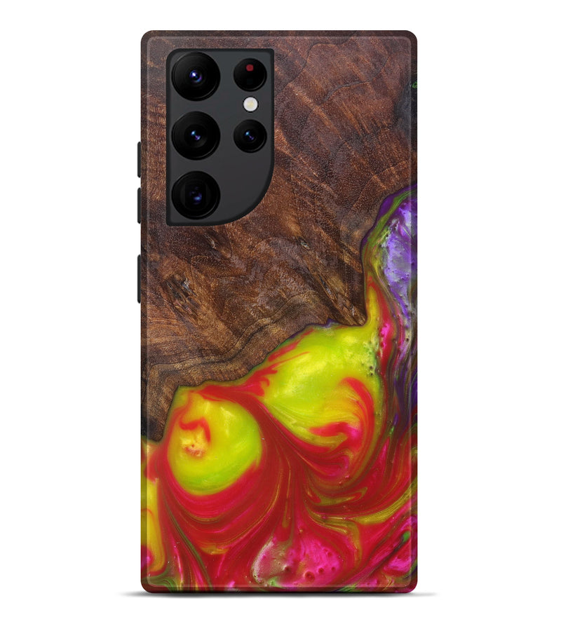 Galaxy S22 Ultra Wood+Resin Live Edge Phone Case - Lanna (Purple, 605503)