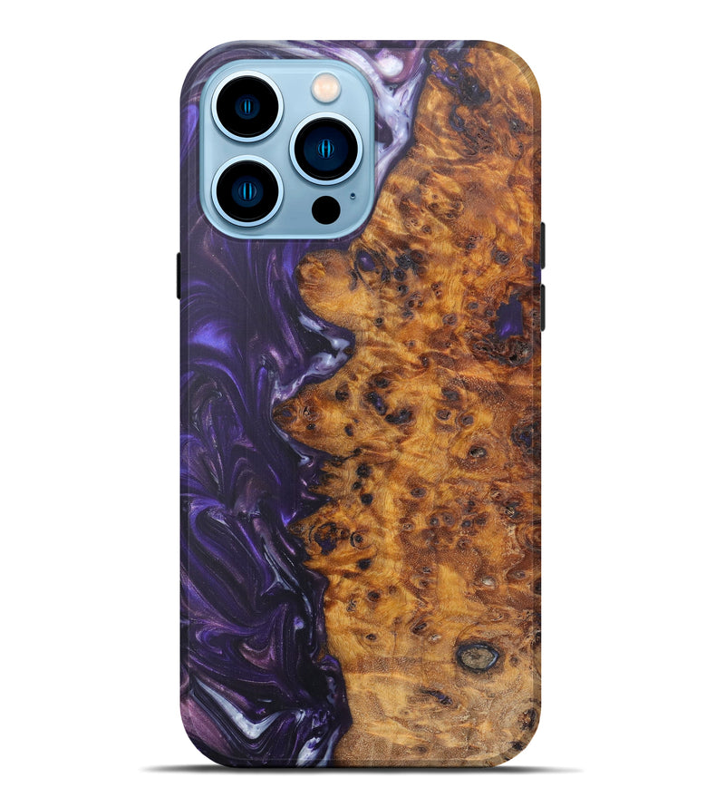 iPhone 14 Pro Max Wood+Resin Live Edge Phone Case - Jooran (Artist Pick, 606754)