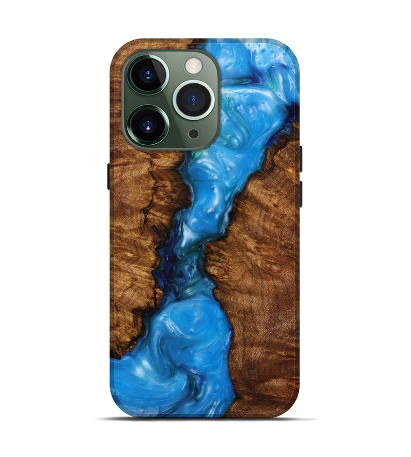 iPhone 13 Pro ResinArt Live Edge Phone Case - Sammy (Blue, 622941)