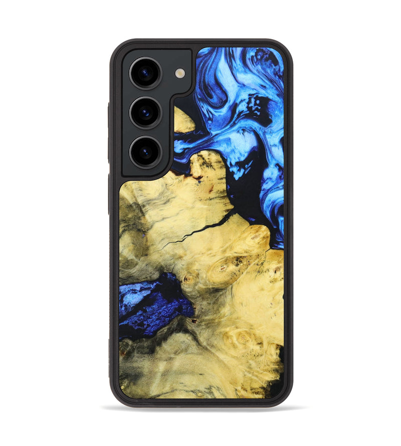 Galaxy S23 Wood+Resin Phone Case - Kendall (Blue, 635833)