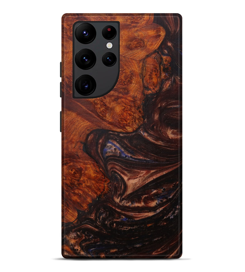 Galaxy S22 Ultra Wood+Resin Live Edge Phone Case - Lorene (Metallic, 585133)