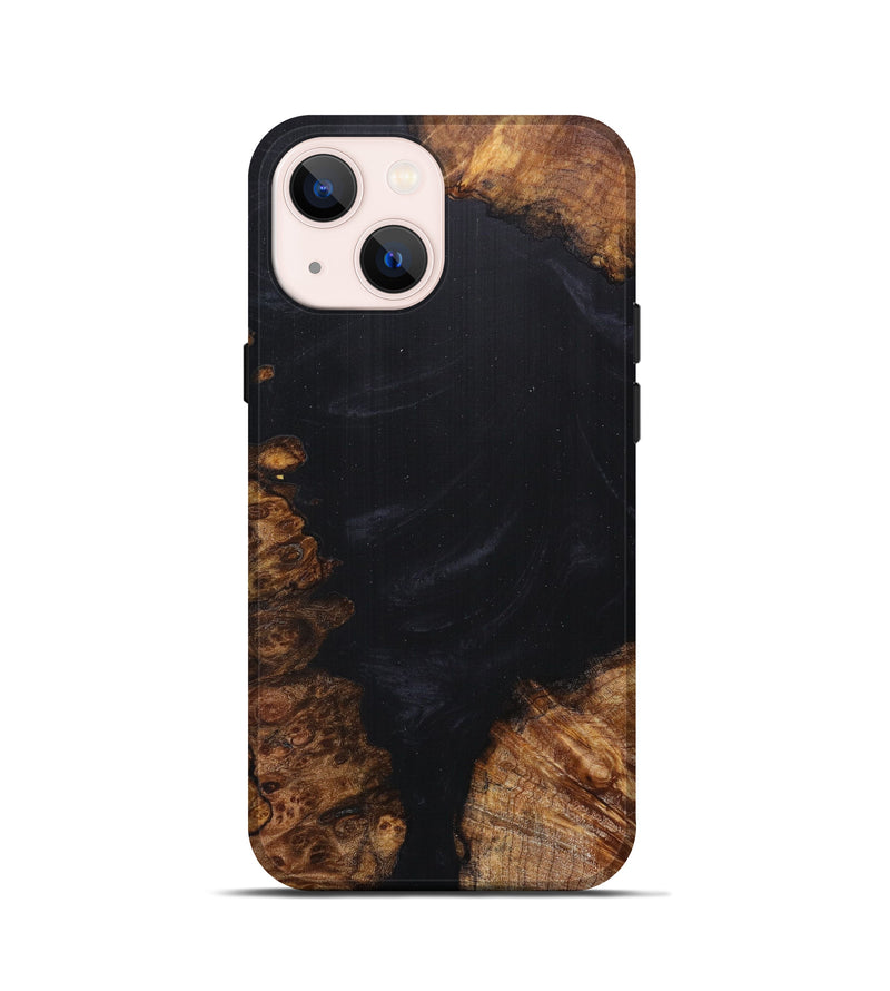 iPhone 13 mini Wood+Resin Live Edge Phone Case - Rozalia (Artist Pick, 607281)