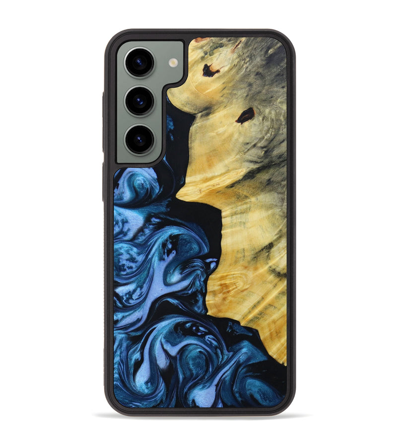 Galaxy S23 Plus Wood+Resin Phone Case - Josie (Blue, 641389)