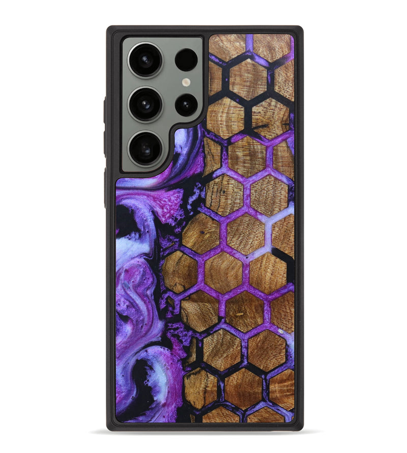 Galaxy S23 Ultra Wood+Resin Phone Case - Luciana (Pattern, 627442)