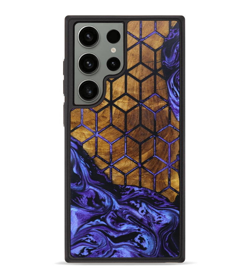 Galaxy S23 Ultra Wood+Resin Phone Case - Neil (Pattern, 637393)