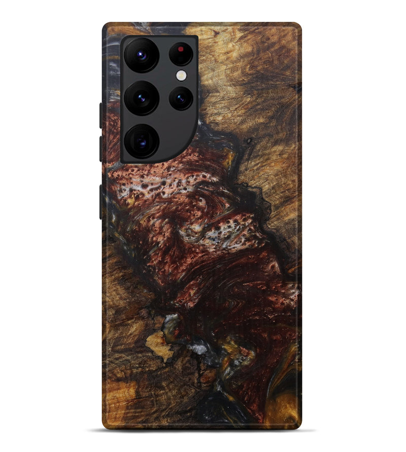 Galaxy S22 Ultra Wood+Resin Live Edge Phone Case - Jerry (Metallic, 585144)