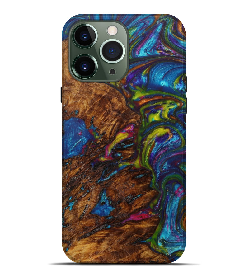 iPhone 13 Pro Max Wood+Resin Live Edge Phone Case - Kassie (Artist Pick, 623170)