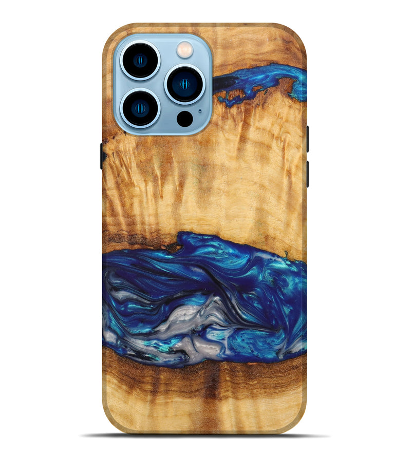 iPhone 14 Pro Max Wood+Resin Live Edge Phone Case - Rosa (Artist Pick, 632441)