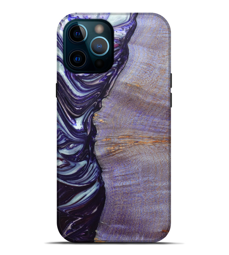 iPhone 12 Pro Max Wood+Resin Live Edge Phone Case - Nuri (Artist Pick, 631457)