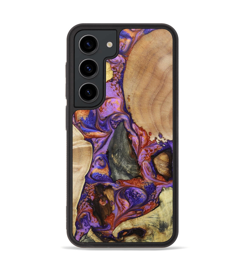 Galaxy S23 Wood+Resin Phone Case - Brissa (Mosaic, 623047)