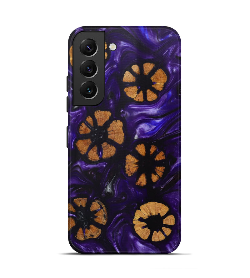 Galaxy S22 Wood+Resin Live Edge Phone Case - Tomas (Purple, 614949)