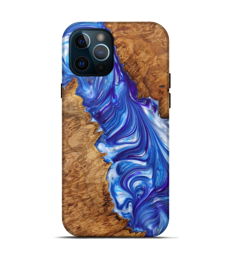 iPhone 12 Pro Wood+Resin Live Edge Phone Case - Elton (Purple, 628661)