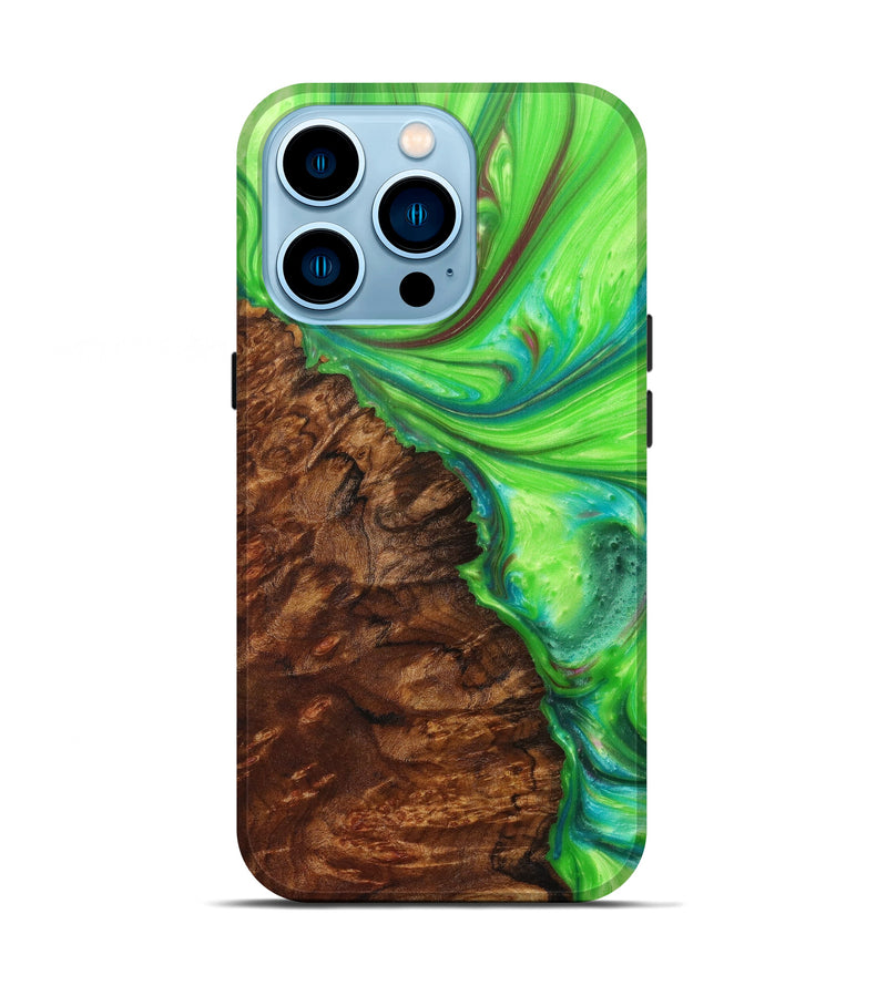 iPhone 14 Pro Wood+Resin Live Edge Phone Case - Orsa (Artist Pick, 605627)