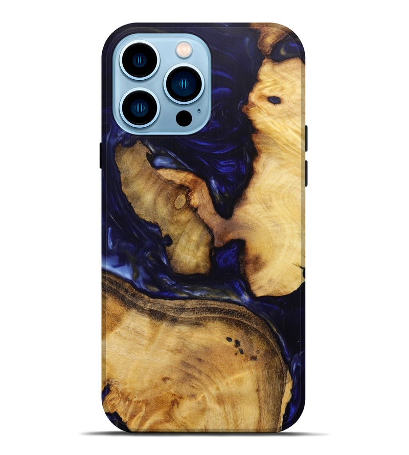 iPhone 14 Pro Max Wood+Resin Live Edge Phone Case - Dora (Artist Pick, 639123)