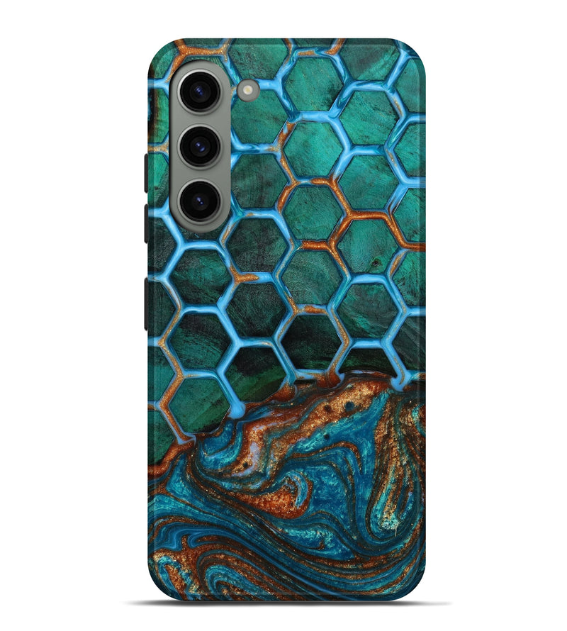 Galaxy S23 Plus Wood+Resin Live Edge Phone Case - Londyn (Pattern, 645968)