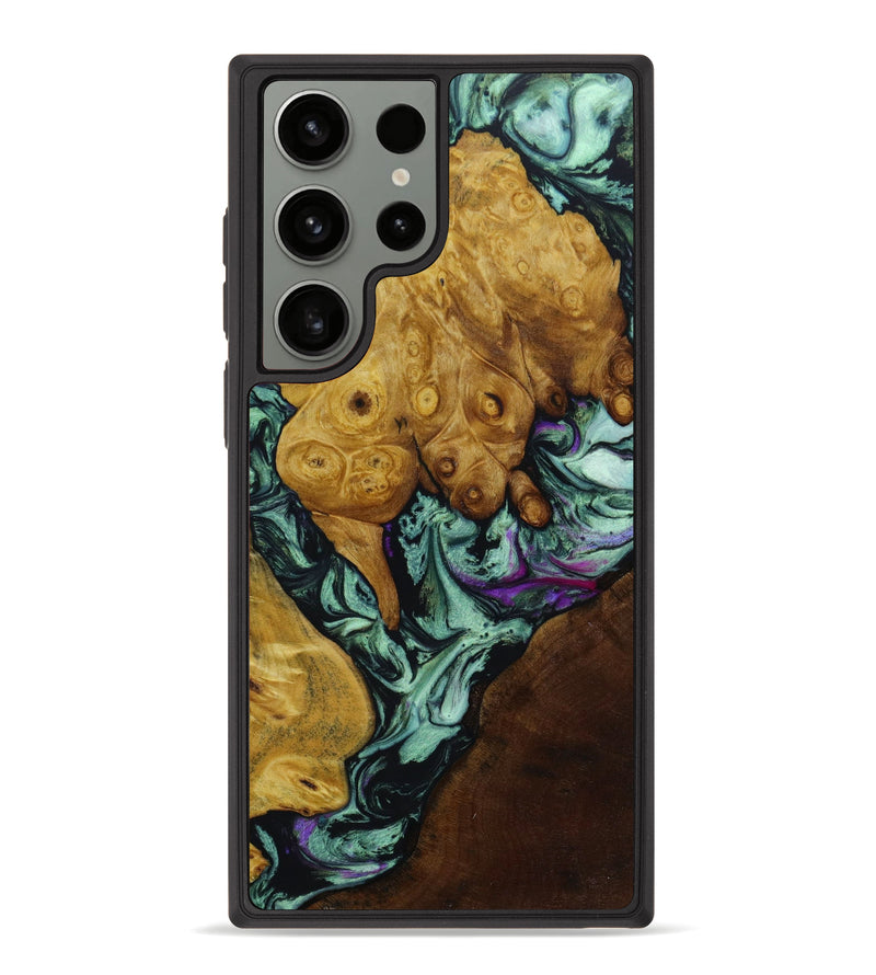 Galaxy S23 Ultra Wood+Resin Phone Case - Micheal (Mosaic, 645492)