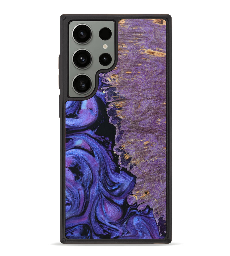 Galaxy S23 Ultra Wood+Resin Phone Case - Legacy (Purple, 628847)