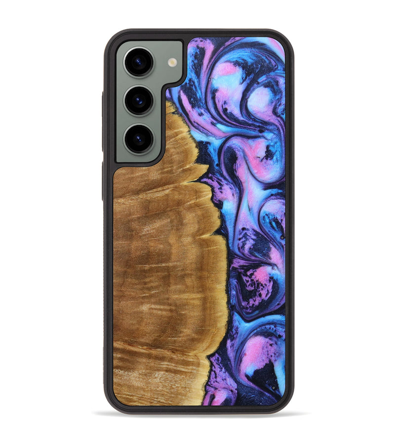Galaxy S23 Plus Wood+Resin Phone Case - Ayden (Purple, 639537)