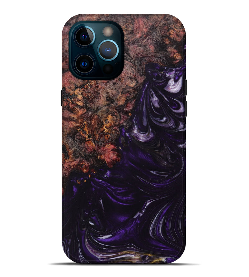 iPhone 12 Pro Max Wood+Resin Live Edge Phone Case - Cristin (Artist Pick, 611174)
