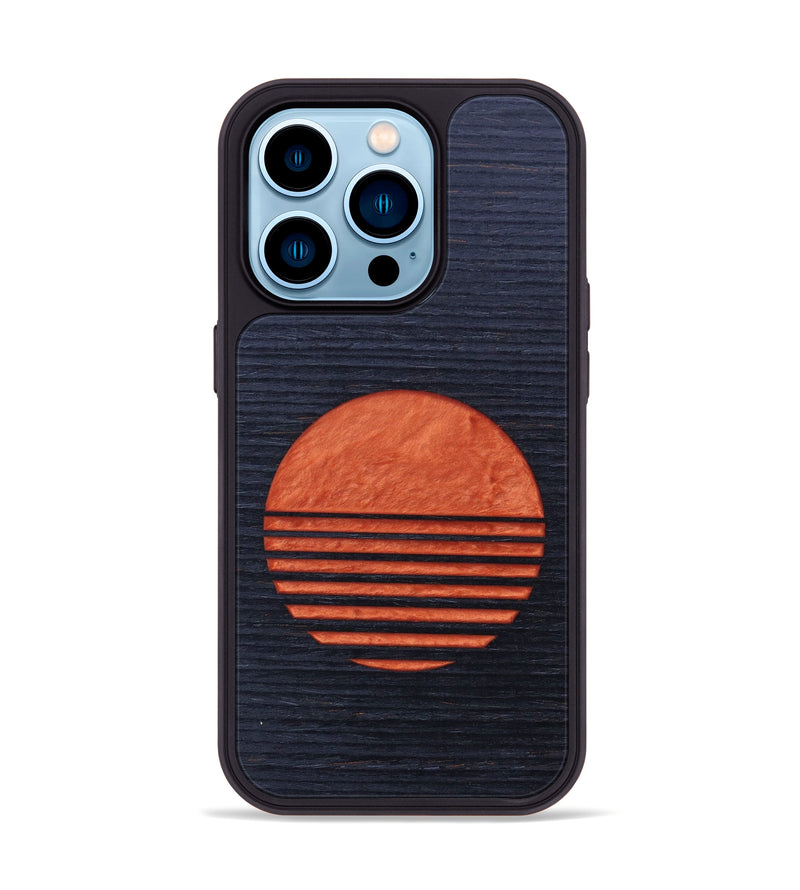 iPhone 14 Pro Wood+Resin Phone Case - Titus (Retro, 634506)
