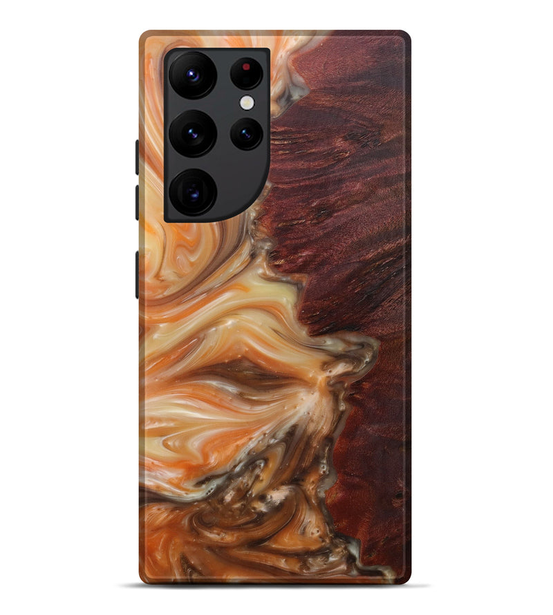 Galaxy S22 Ultra Wood+Resin Live Edge Phone Case - Renny (Graffiti, 567925)