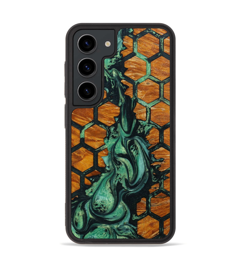 Galaxy S23 Wood+Resin Phone Case - Elle (Pattern, 642058)
