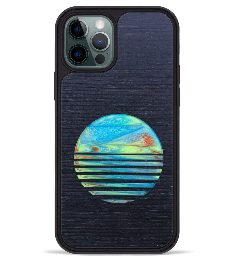 iPhone 12 Pro Max Wood+Resin Phone Case - Abby (Retro, 634791)