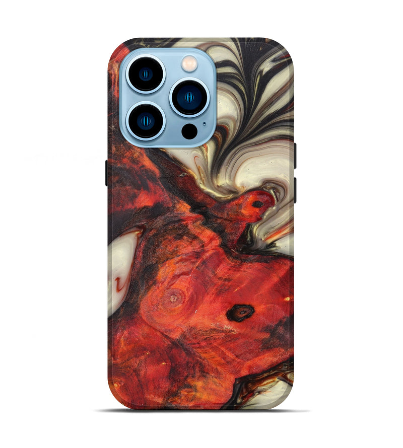 iPhone 14 Pro Wood+Resin Live Edge Phone Case - Ronda (Metallic, 626004)