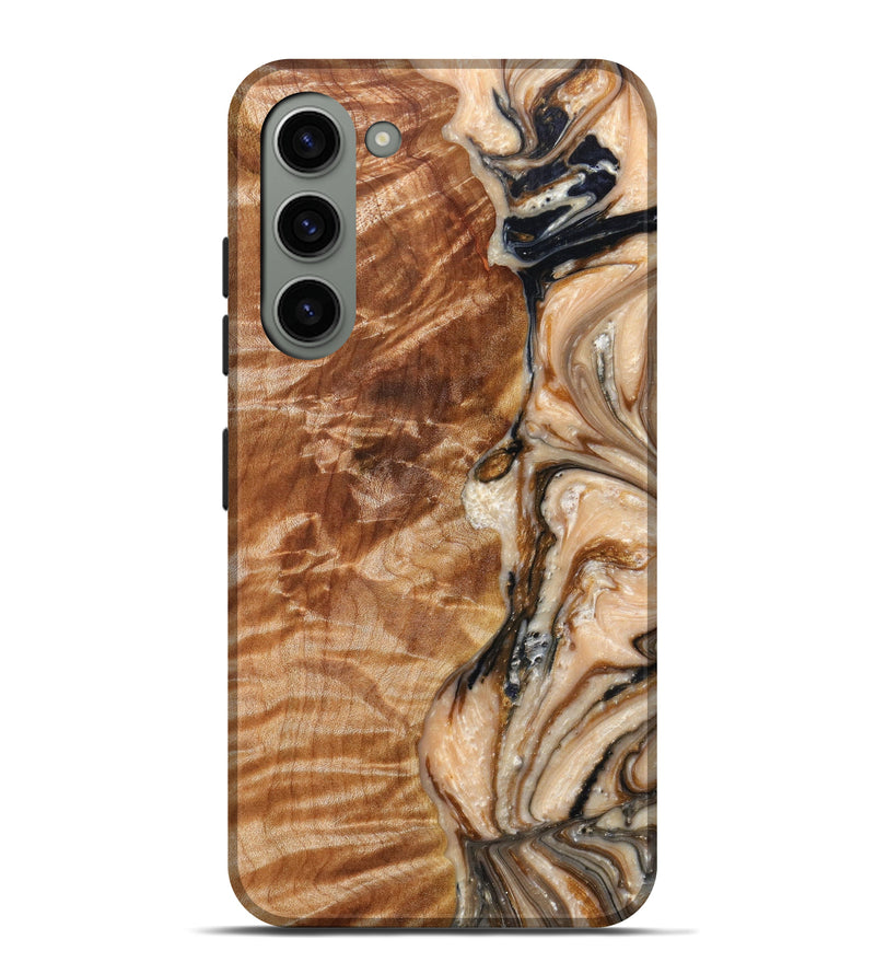 Galaxy S23 Plus Wood+Resin Live Edge Phone Case - Cinnamon (Artist Pick, 631453)