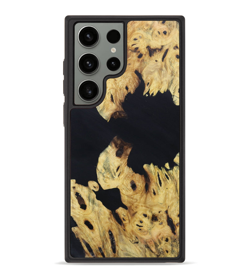 Galaxy S23 Ultra Wood+Resin Phone Case - Dillion (Black & White, 621375)