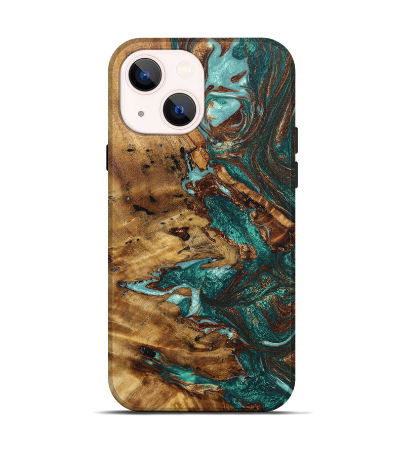 iPhone 14 Wood+Resin Live Edge Phone Case - Lynn (Artist Pick, 645798)
