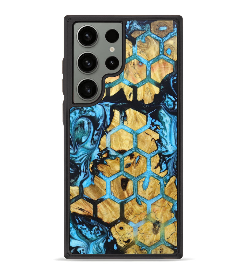 Galaxy S23 Ultra Wood+Resin Phone Case - Jena (Pattern, 630909)