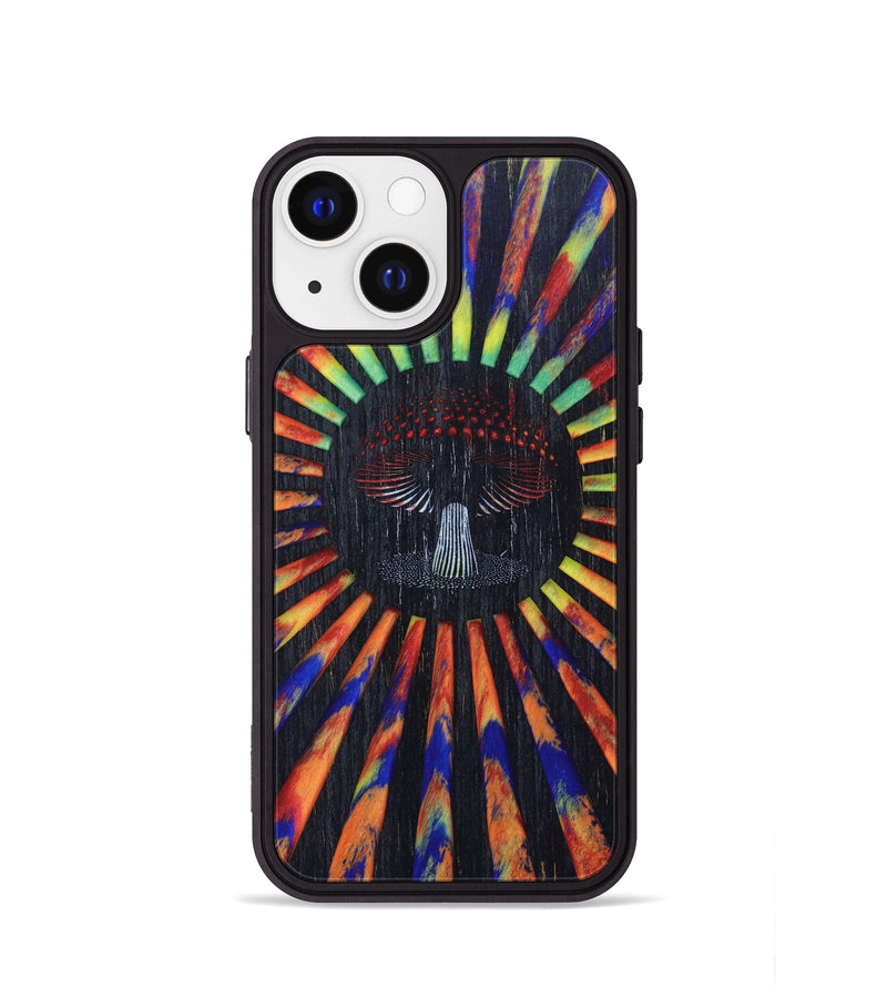 iPhone 13 mini Wood+Resin Phone Case - Hayes (Retro, 634768)