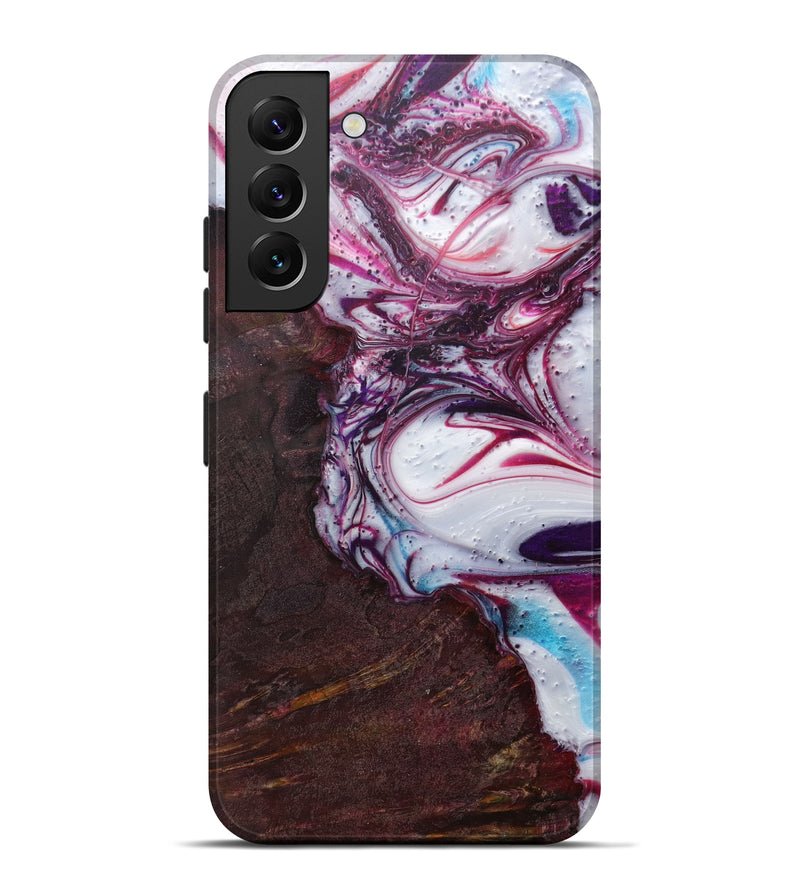 Galaxy S22 Plus Wood+Resin Live Edge Phone Case - Glynnis (Purple, 600506)